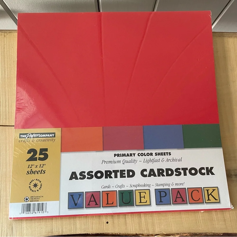 $10 SALE The Paper Company Assorted Cardstock Value Pack NWT Scrapbooking Crafts